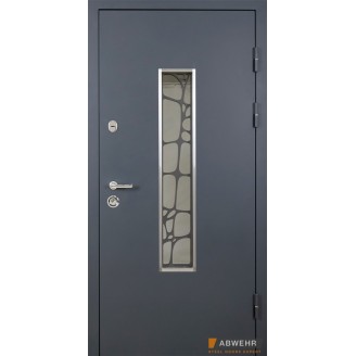 Вхідні двері модель Solid Glass комплектація Defender 408 860/2050 ліва