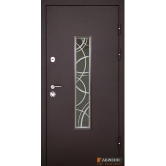 Вхідні двері модель Solid Glass комплектація Defender 408 860/2050 права