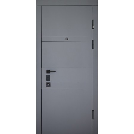 Трехконтурная входная дверь модель Moderna комплектация Grand 493/497 960/2050 левая