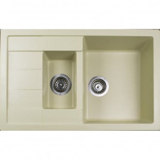 Мийка кухонна   Adamant  ANILA PLUS 775х495х200 Ivory -08