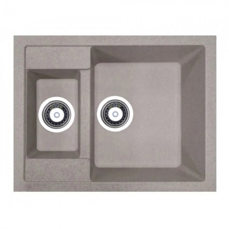 Мойка кухонная   Adamant  DUPLEX 610х495х200   терра -07