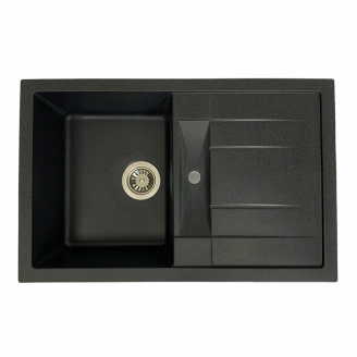 Мойка кухонная Adamant FORT 770х495х200 черный -03