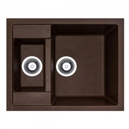  Мойка кухонная   Adamant   DUPLEX 610х495х200   mokko -12