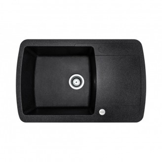  Мойка кухонная Adamant OPTIMAKS 775х495х200 черный -03