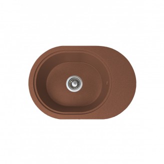 Мойка кухонная   Adamant OVALE  610х420х180 terraacotta -11