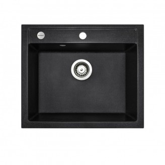  Мойка кухонная Adamant PRIZMA 590х495х200 металлик -14