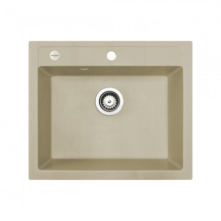 Мойка кухонная   Adamant  PRIZMA 590х495х200  Ivory -08