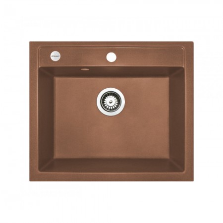  Мойка кухонная   Adamant PRIZMA 590х495х200  terraacotta -11