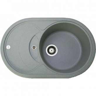  Мойка кухонная Adamant SHELL 770х495х200 светло-серый 09