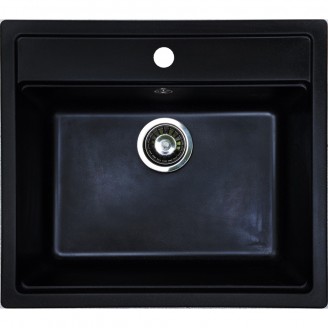  Мойка кухонная   Adamant STEP 565х500x190     антрацит -15