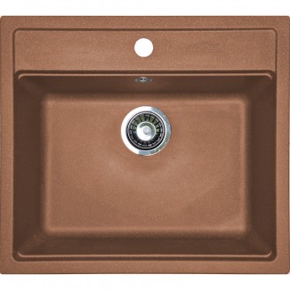 Мойка кухонная   Adamant STEP 565х500x190   terraacotta -11