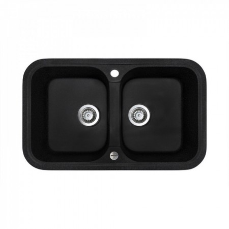Мийка кухонна   Adamant  TWINS 765х470х190   антрацит -15