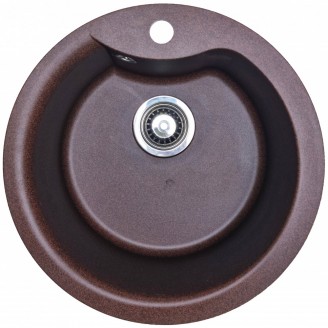  Мойка кухонная  Adamant WAVE 485х210 mokko -12