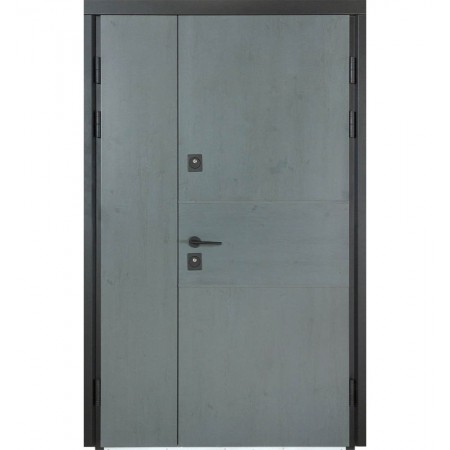 Вхідні двері в будинок модель 1200 703/191 колір антрацит/ вулична бетон антрацит