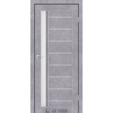  Дверне полотно Bordo сірий  бетон  сатин білий 60
