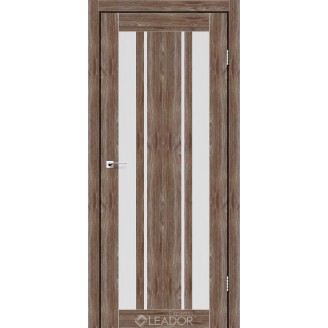 Дверное полотно CALABRIA 600х2000, Клен Рубрум, Сатин белый