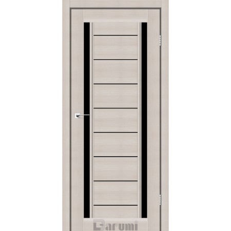  Дверное полотно Madrid дуб мембау Стекло черное 90