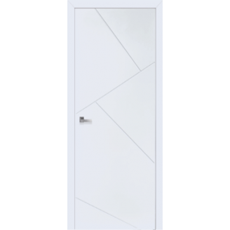  Дверное полотно Диагональ цвет белый крашеный 60
