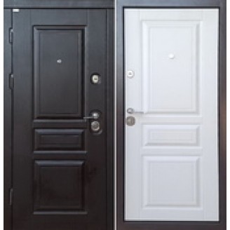 Двери Входные  Троя 3D Прайм Цвет внутри Белый матовый Цвет снаружи Венге южное 950 *2030мм  для квартиры Производитель Steel Art