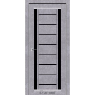  Дверное полотно Madrid серый бетон сатин белый 70