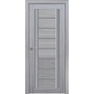 Двери межкомнатные Флоренция  со стеклом графит жемчуг серебряный 