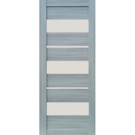 Дверное полотно Флора (900 х 2000, Шимо Пекан, Сатин белый)