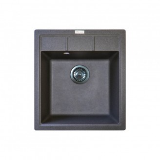 Мийка кухонна   Adamant  BRICK 460х515х200 сірий -04