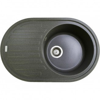 Мийка кухонна   Adamant  ELLIPSIS 765х495х200 сірий -04