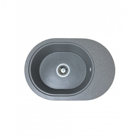 Мийка кухонна   Adamant OVALE  610х420х180 сірий  -04