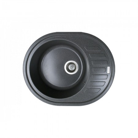 Мойка кухонная Adamant OVUM 615х495х200 графит -13