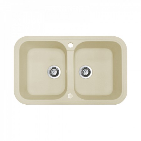 Мийка кухонна   Adamant  TWINS 765х470х190   Ivory -08