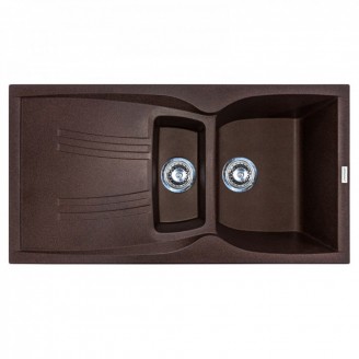 Мийка кухонна   Adamant   NEW LINE  PLUS   975х495х235  mokko -12