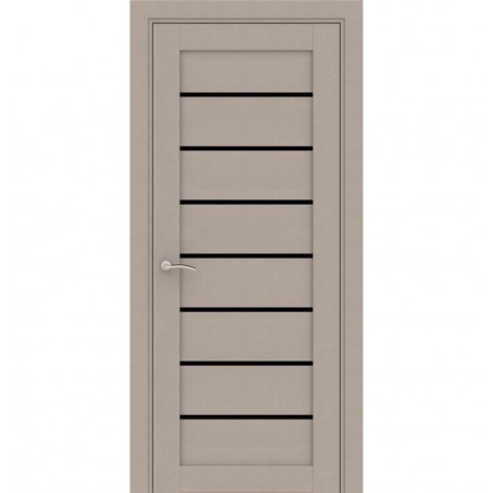  Дверное полотно Верона Сахара Лайт, Черное. 800 х 2000