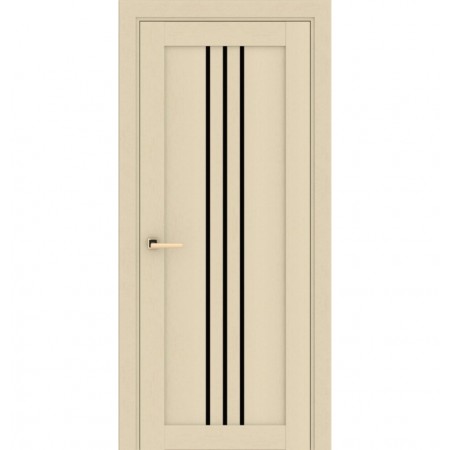 Дверное полотно Вертикаль Люкс Фарфор Лайт,  Черное. 700 х 2000