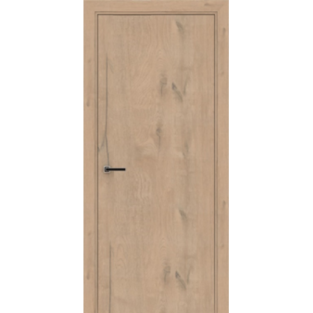 Дверне полотно   Нью Йорк 900 х 2000, Крафт з чорною кромкою