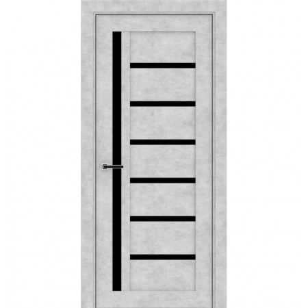 Дверное полотно Берлин Бетон серый. Графит. 600 х 2000