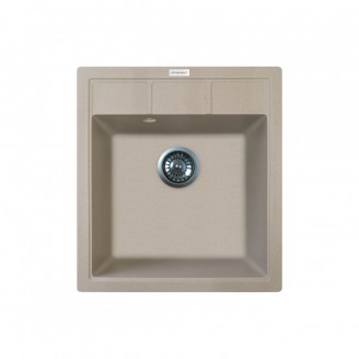 Мойка кухонная  Adamant   BRICK 460х515х200 сахара -02