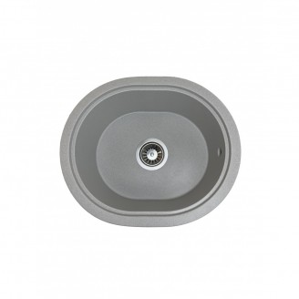  Мойка кухонная Adamant CIRCUM 500х425х180 светло-серый 09