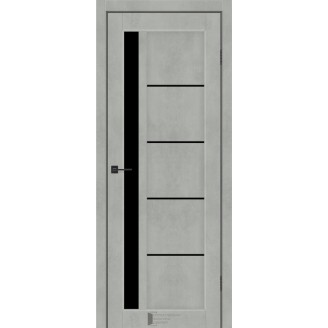Дверне полотно Гранд (700 х 2000, альба лайн, скло чорне)