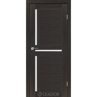 Дверне полотно Lasio колір дуб саксонський Скло Сатин 60