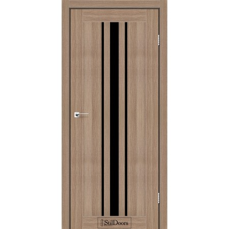 Дверне полотно Arizona колір Вільха класична Скло BLK 60