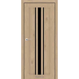 Дверне полотно Arizona колір Дуб монако Скло BLK 60