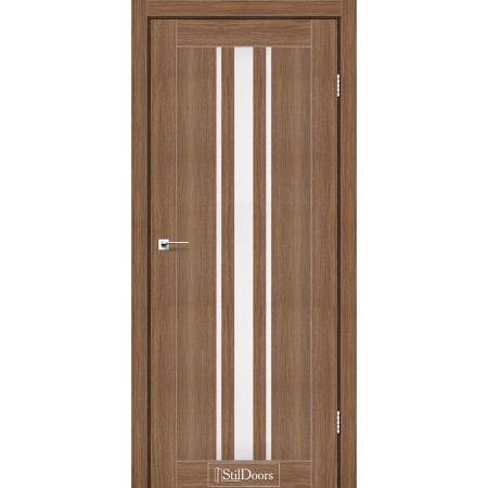 Дверне полотно Arizona колір Італійський горіх Скло Сатин 80