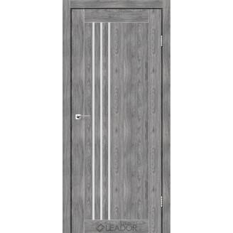 Дверне полотно   BELLUNO 600 х 2000, Клен Грей, Сатин білий