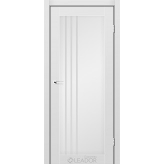 Дверное полотно BELLUNO 900 х 2000, Серый Мат, Сатин белый