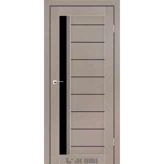 Дверне полотно Bordo сірий  краст Скло чорне 60