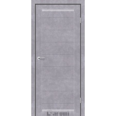Дверне полотно  Columbia    сірий  бетон  сатин білий 70