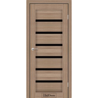 Дверное полотно Florida цвет Ольха классическая Стекло BLK 60