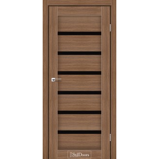 Дверное полотно Florida цвет Итальянский орех Стекло BLK 60