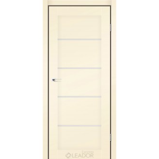 Дверне полотно   GARDA 600 х 2000, Бежевий мат, Сатин білий